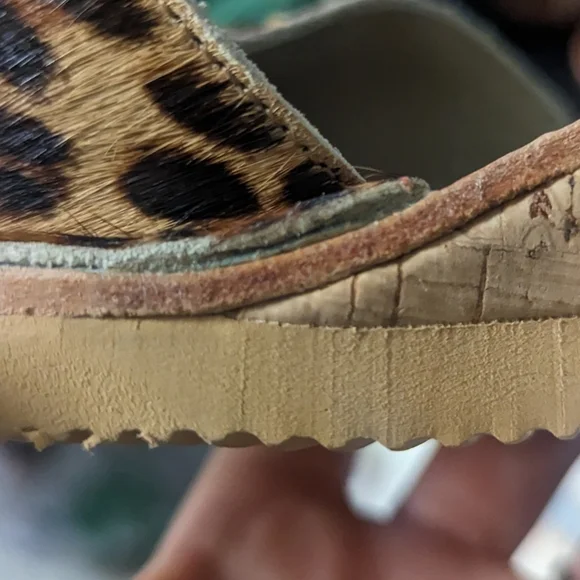 CALAXINI Bliss Boutique Cheetah Print Platform Sandal Size 7 - Picture 10 of 11